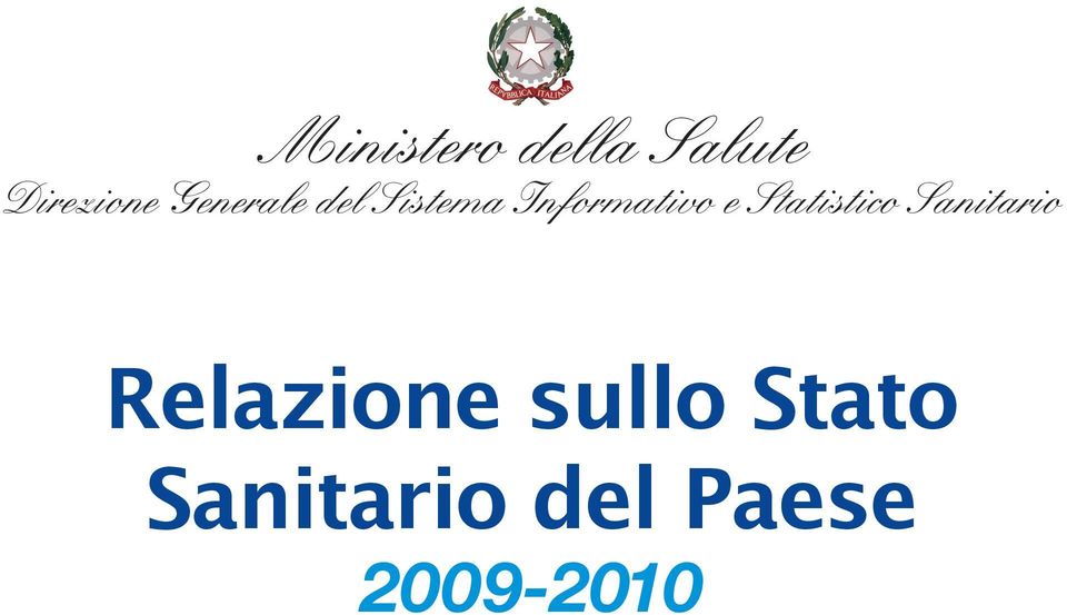 Statistico Sanitario Relazione