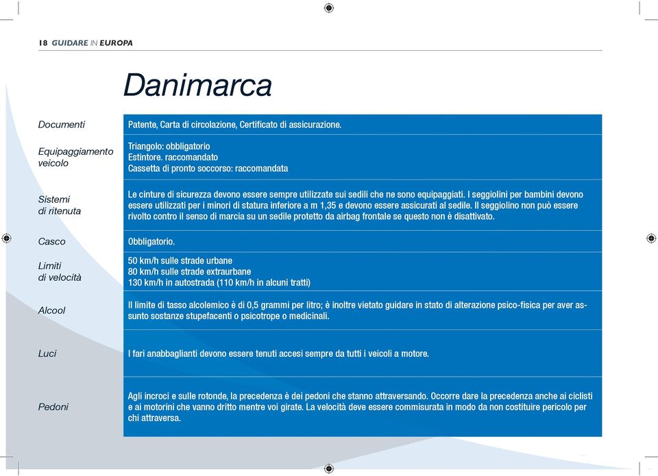 I seggiolini per bambini devono essere utilizzati per i minori di statura inferiore a m 1,35 e devono essere assicurati al sedile.