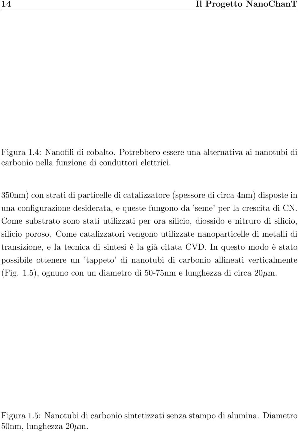 Come substrato sono stati utilizzati per ora silicio, diossido e nitruro di silicio, silicio poroso.