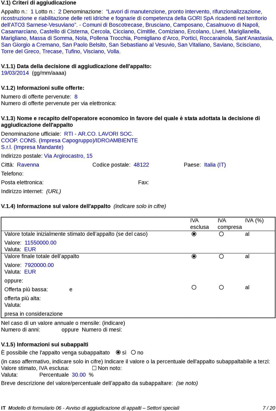 dell ATO3 Sarnese-Vesuviano.