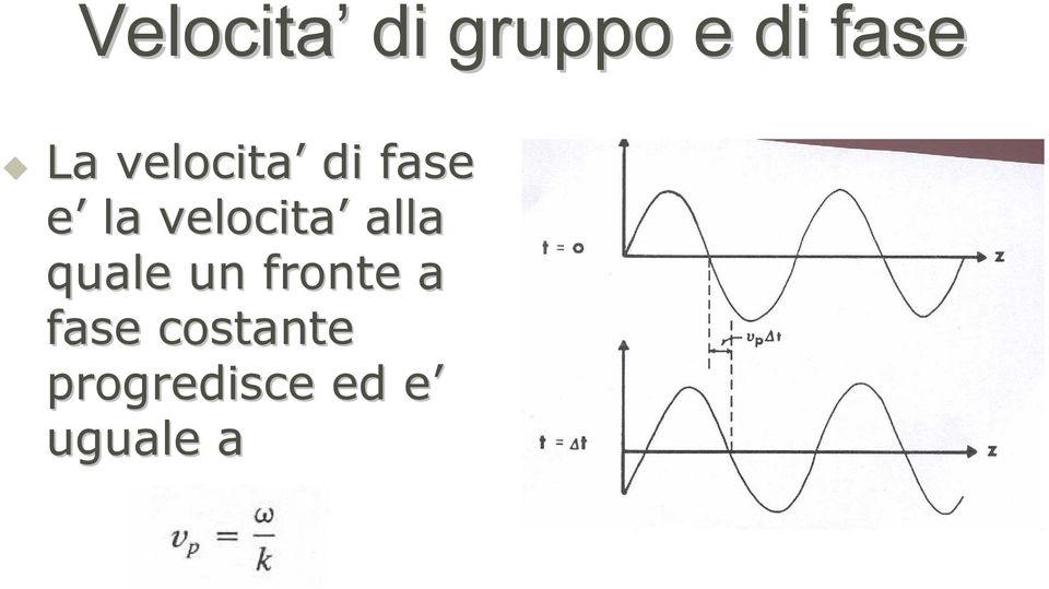 alla quale un fronte a fase