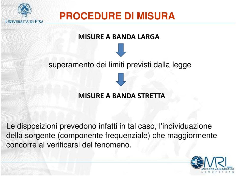 prevedono infatti in tal caso, l individuazione della sorgente