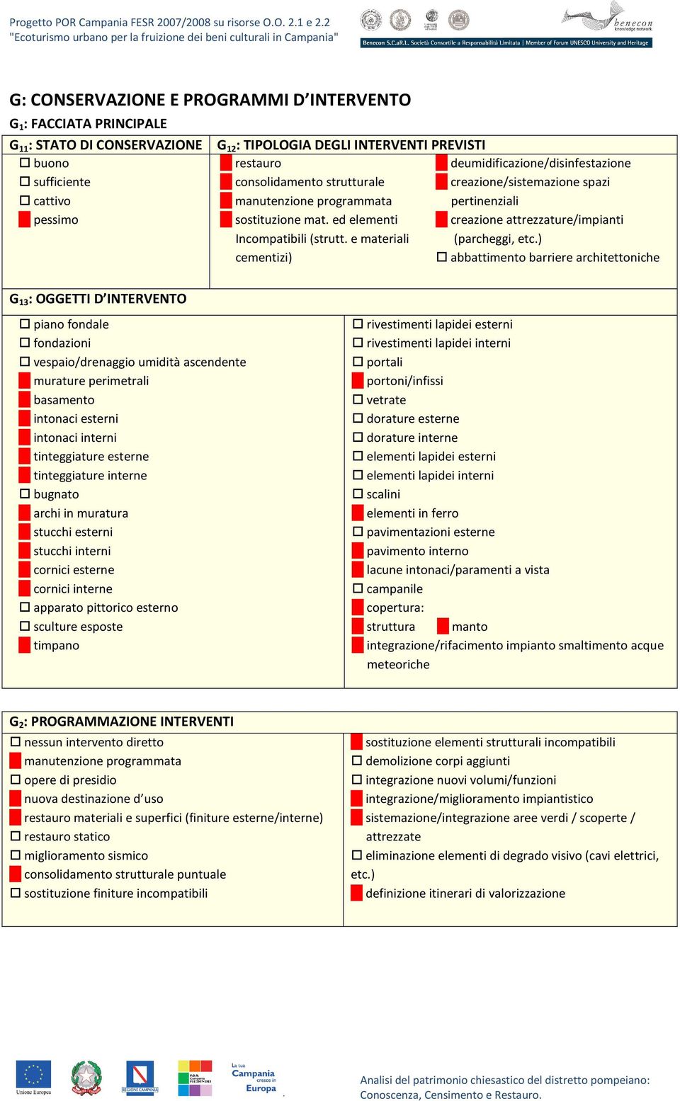 e materiali cementizi) deumidificazione/disinfestazione creazione/sistemazione spazi pertinenziali creazione attrezzature/impianti (parcheggi, etc.