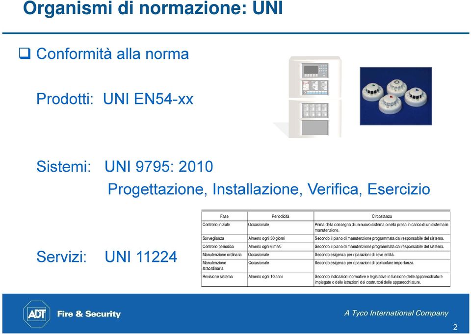 UNI 9795: 2010 Progettazione,