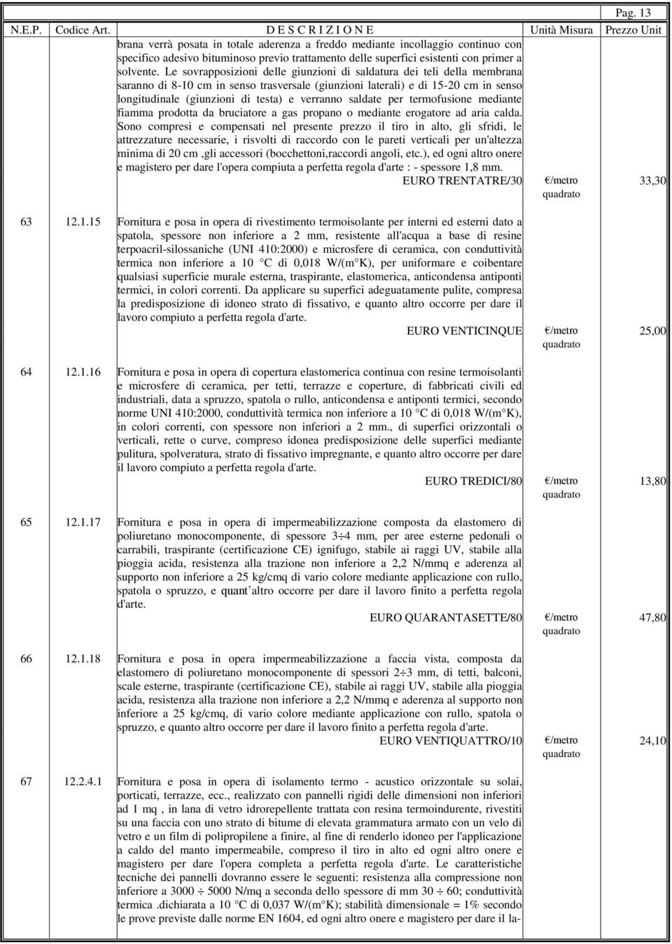 verranno saldate per termofusione mediante fiamma prodotta da bruciatore a gas propano o mediante erogatore ad aria calda.