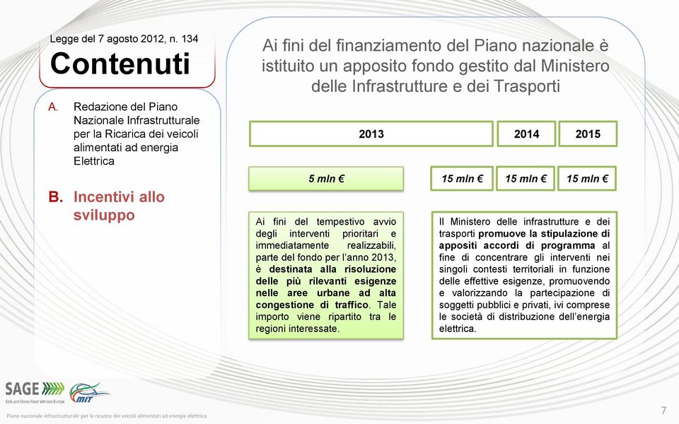 interventi prioritari e immediatamente realizzabili, parte del fondo per l anno 2013, è destinata alla risoluzione delle più rilevanti esigenze nelle aree urbane ad alta congestione di traffico.