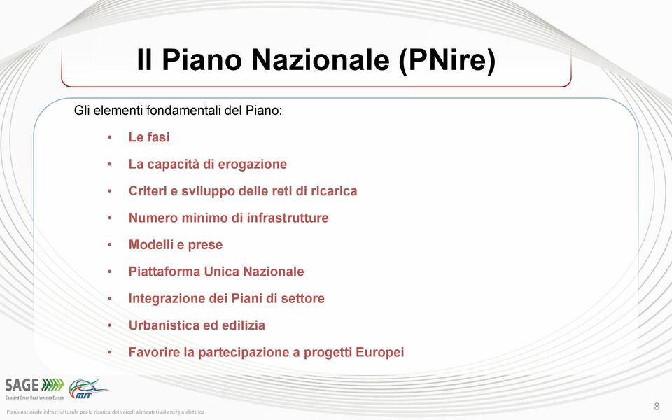 di infrastrutture Modelli e prese Piattaforma Unica Nazionale Integrazione dei