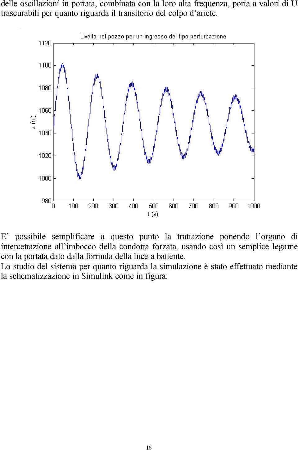 E possibile semplificare a questo punto la trattazione ponendo l organo di intercettazione all imbocco della condotta