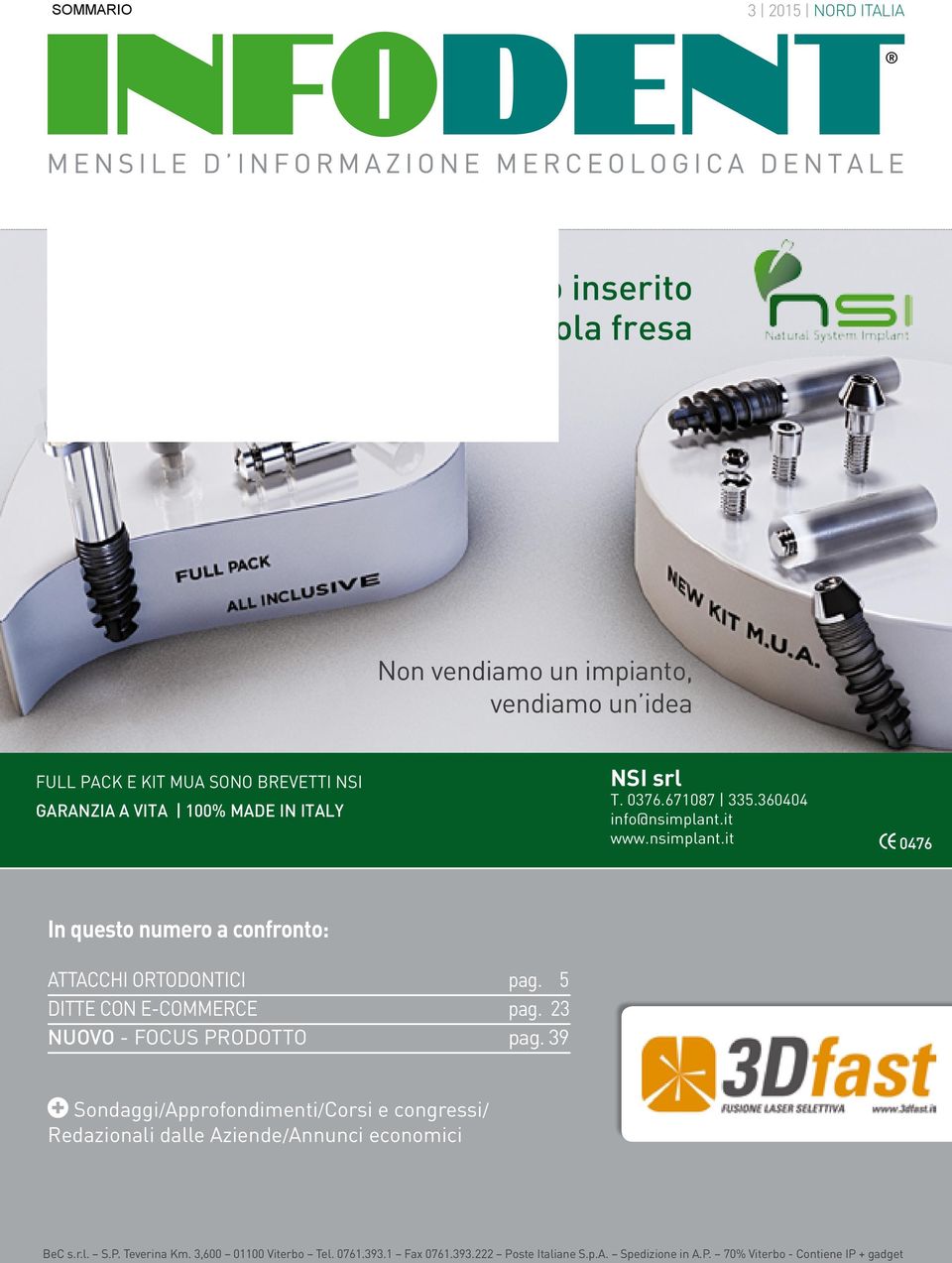 5 DITTE CON E-COMMERCE pag. 23 NUOVO - FOCUS PRODOTTO pag.