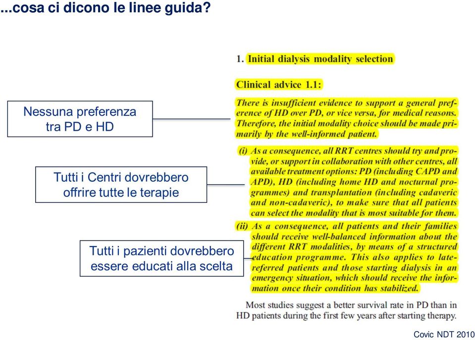 linee guida?