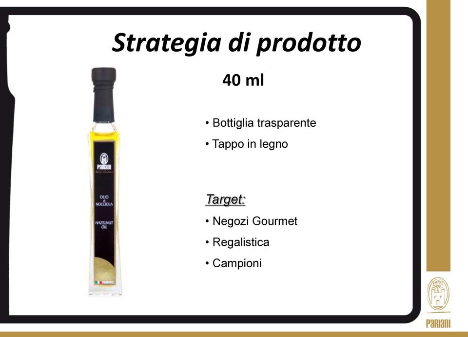 Tappo in legno Target: