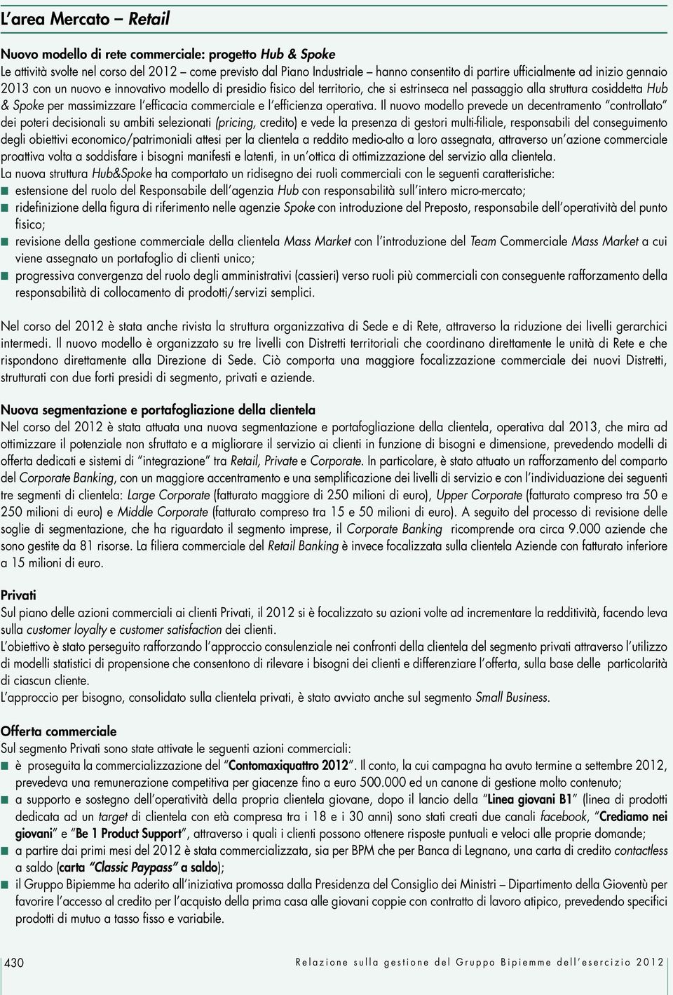 e l efficienza operativa.