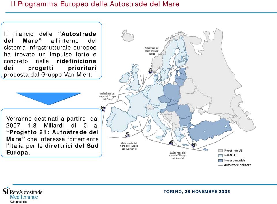 progetti prioritari proposta dal Gruppo Van Miert.