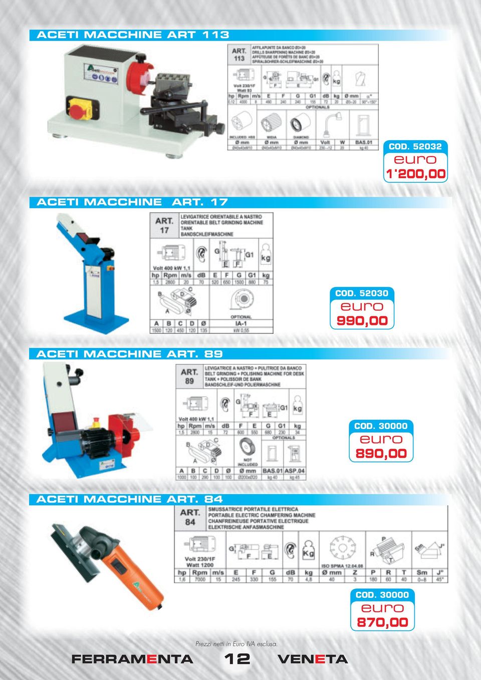 52030 990,00 ACETI MACCHINE ART. 89 COD.