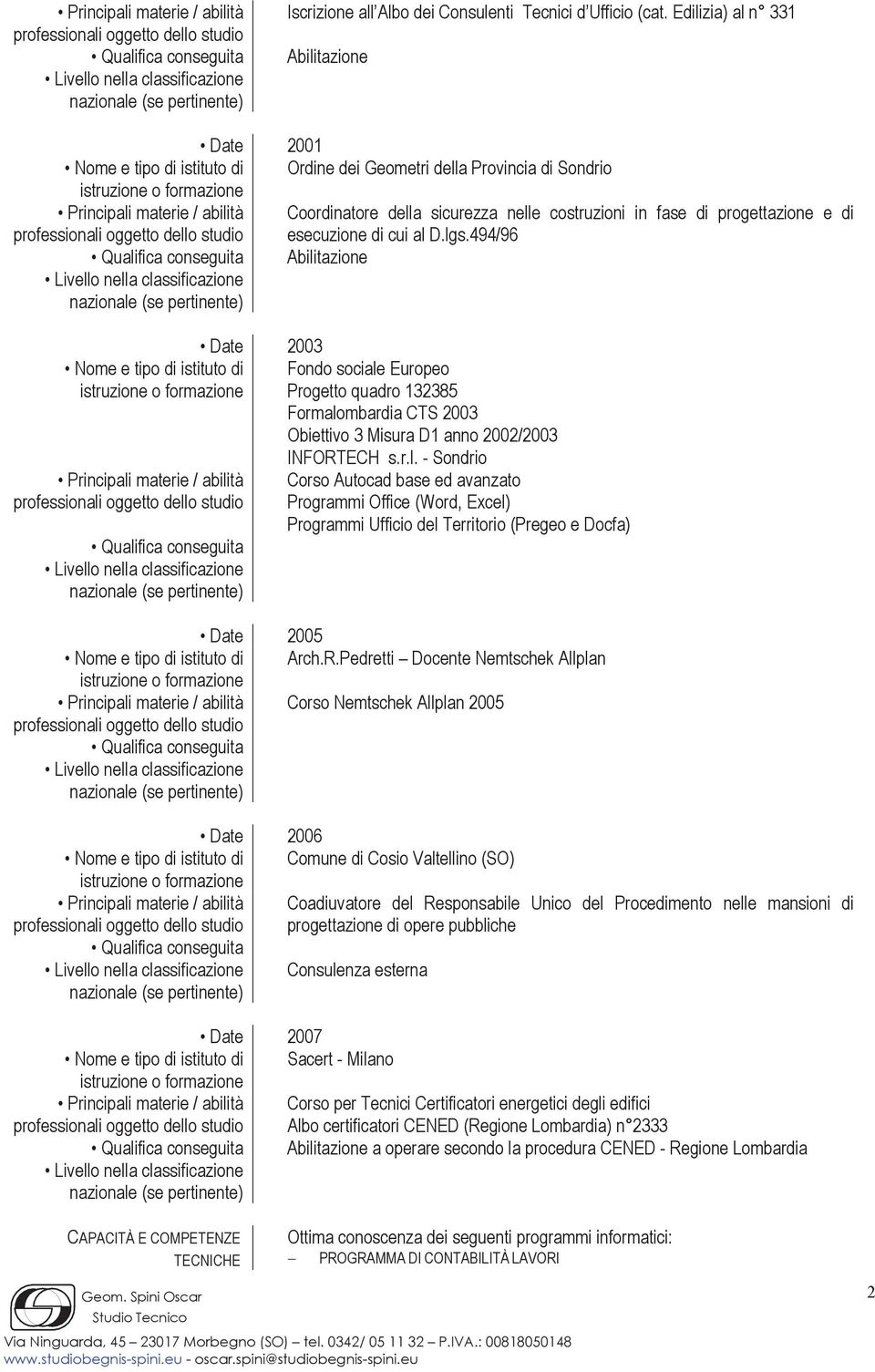 di progettazione e di esecuzione di cui al D.lgs.