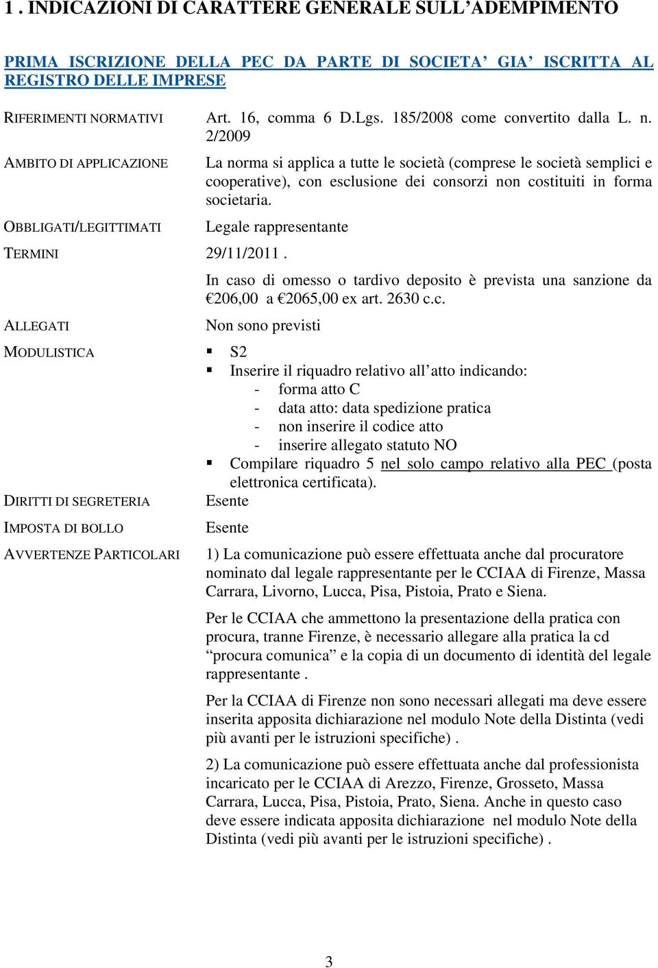 2/2009 AMBITO DI APPLICAZIONE OBBLIGATI/LEGITTIMATI La norma si applica a tutte le società (comprese le società semplici e cooperative), con esclusione dei consorzi non costituiti in forma societaria.