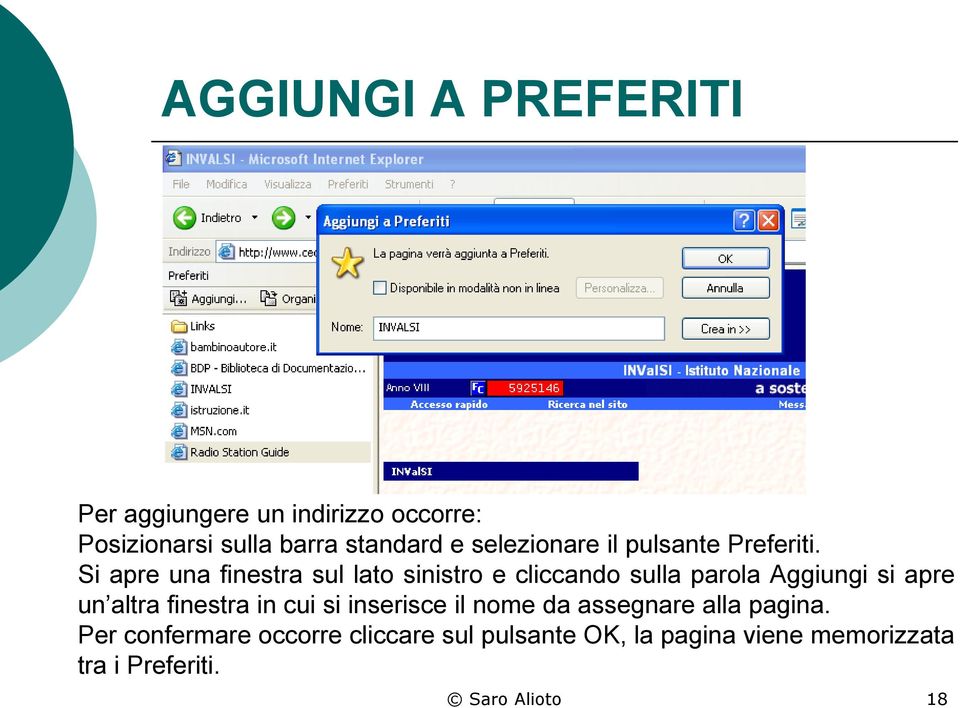 Si apre una finestra sul lato sinistro e cliccando sulla parola Aggiungi si apre un altra