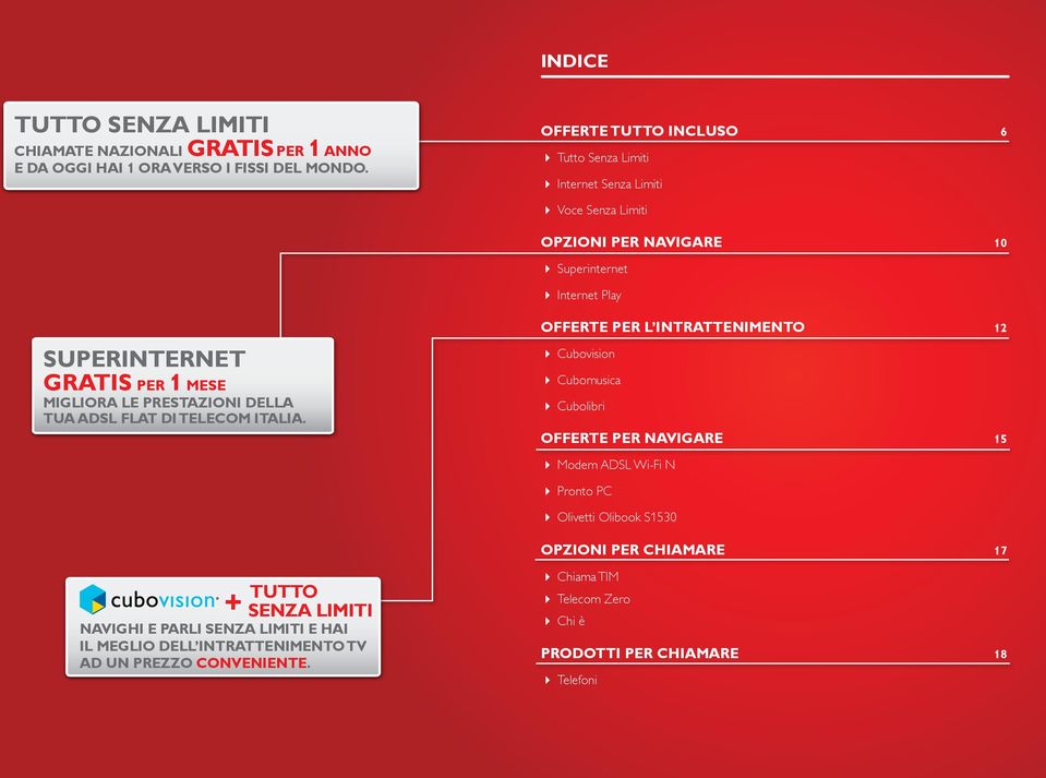 MIGLIORA LE PRESTAZIONI DELLA TUA ADSL Flat di telecom italia.