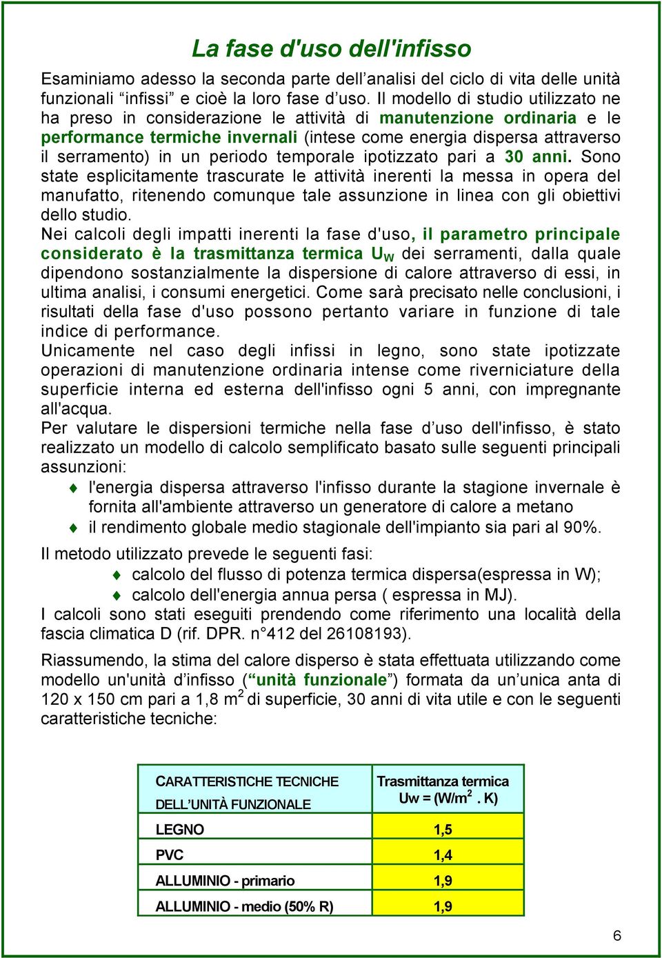 periodo temporale ipotizzato pari a 30 anni.