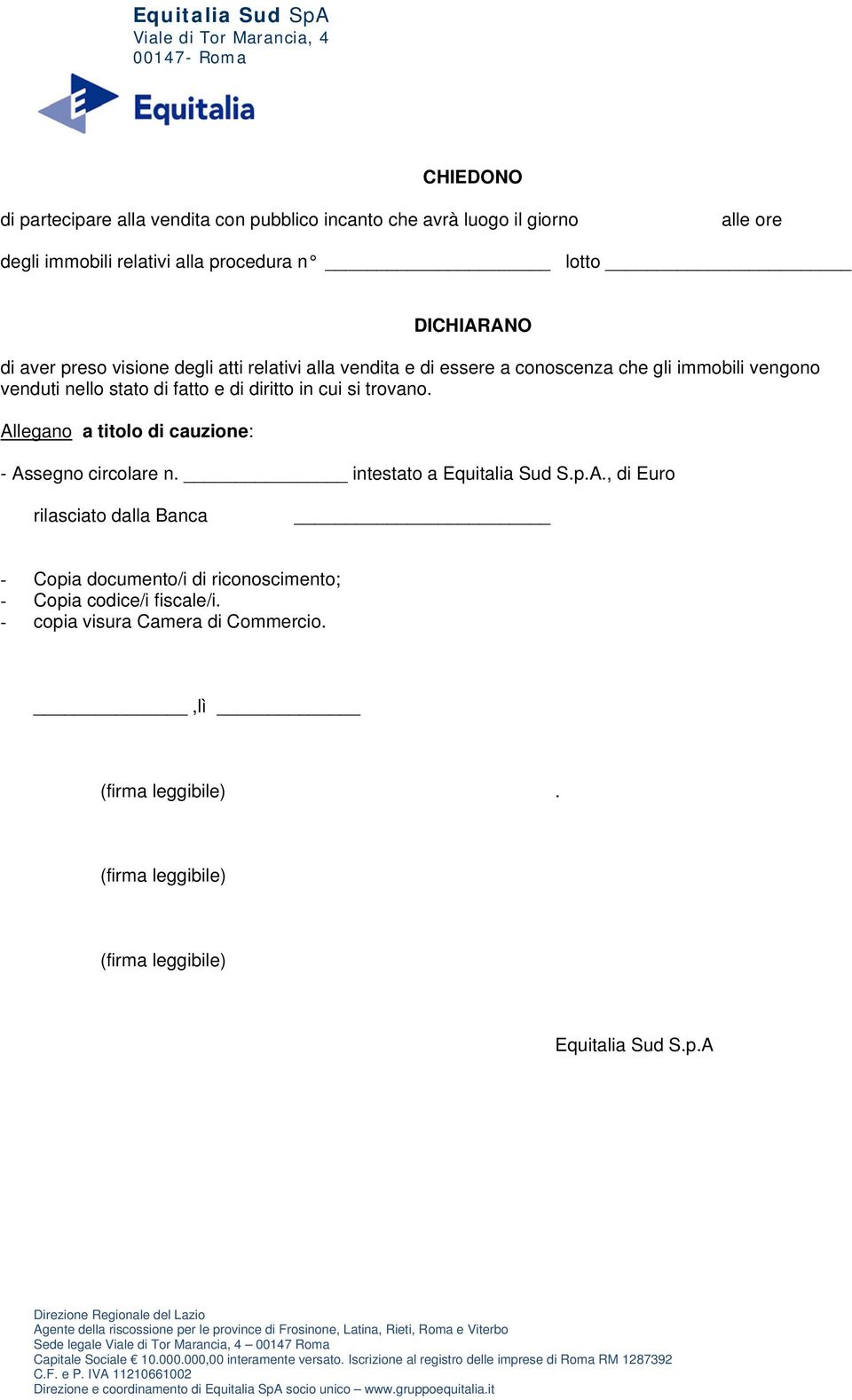 di Euro rilasciato dalla Banca - Copia codice/i