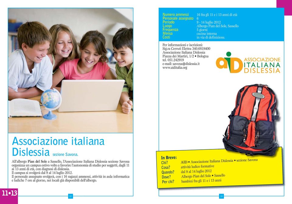 aiditalia.org Associazione italiana Dislessia sezione Savona.