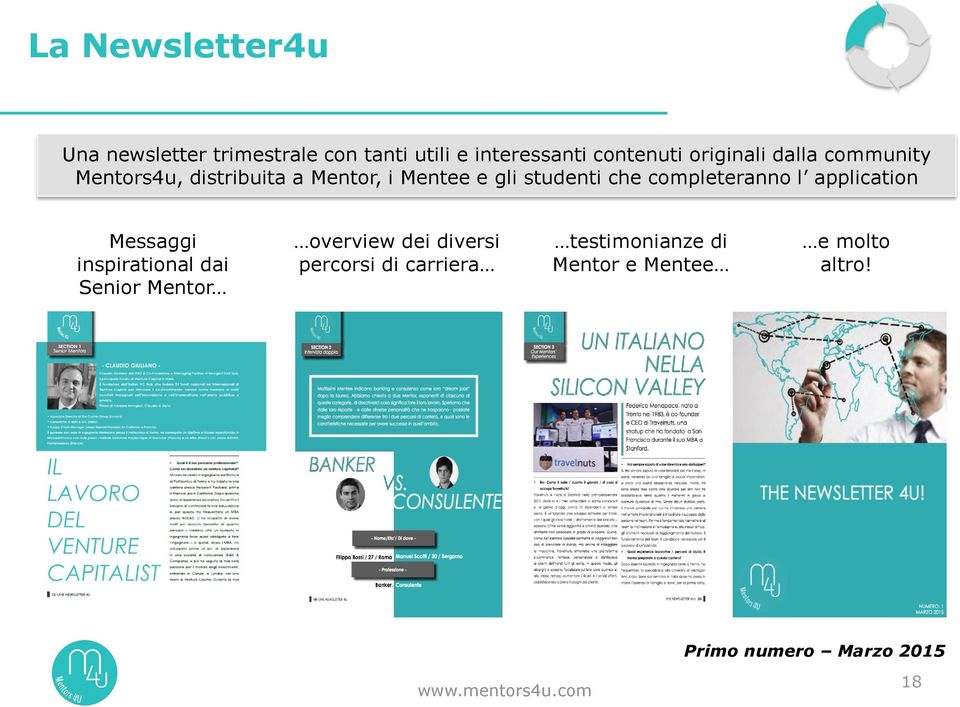 completeranno l application Messaggi inspirational dai Senior Mentor overview dei