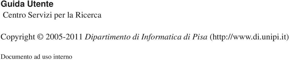 Dipartimento di Informatica di Pisa