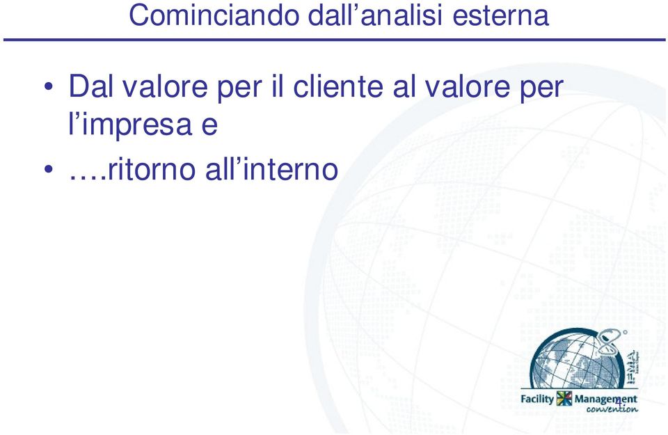 cliente al valore per l