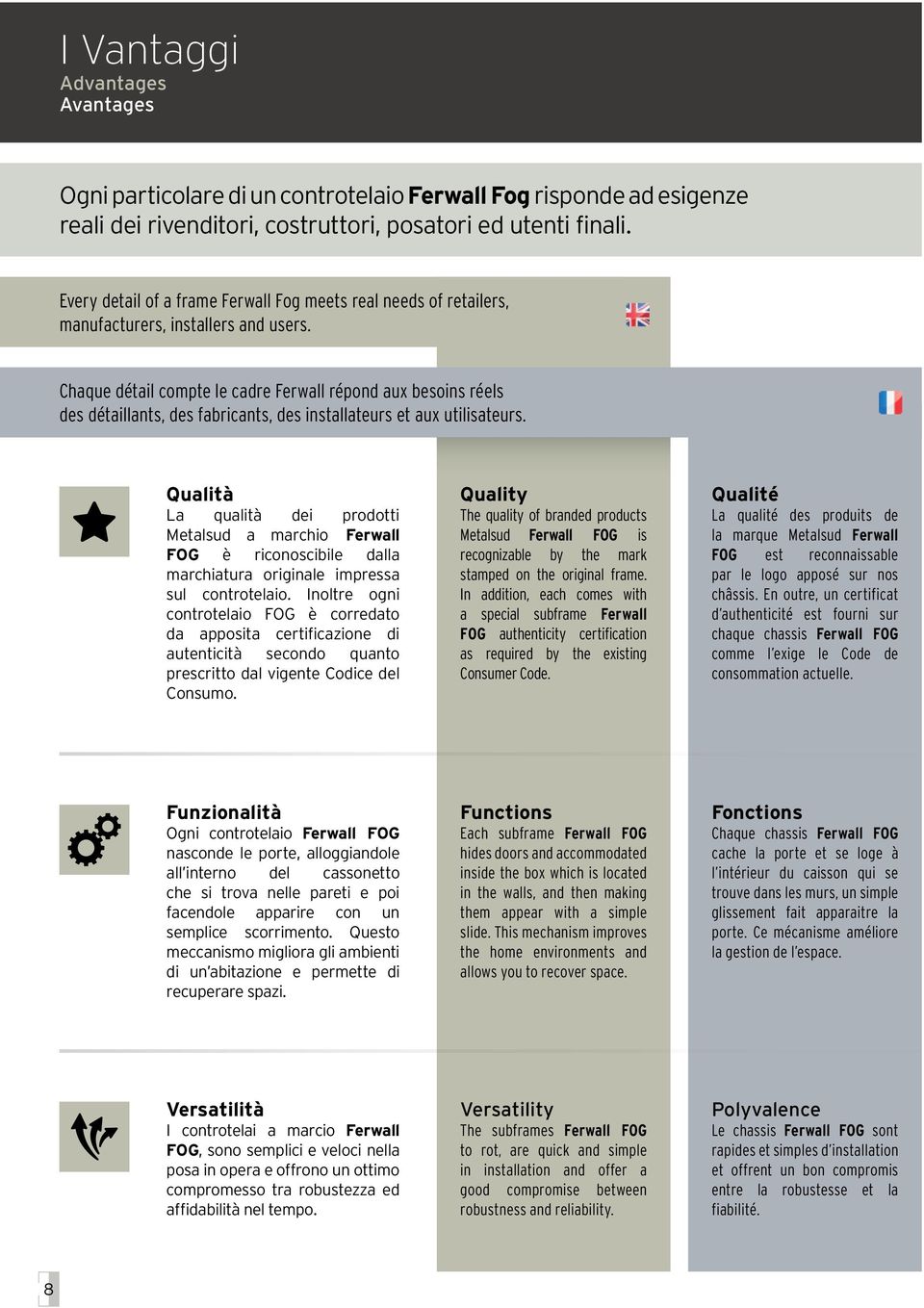 Chaque détail compte le cadre Ferwall répond aux besoins réels des détaillants, des fabricants, des installateurs et aux utilisateurs.