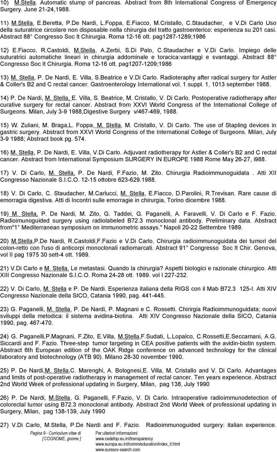 pag1287-1289;1986 12) E.Fiacco, R.Castoldi, M.Stella, A.Zerbi, S.Di Palo, C.Staudacher e V.Di Carlo.