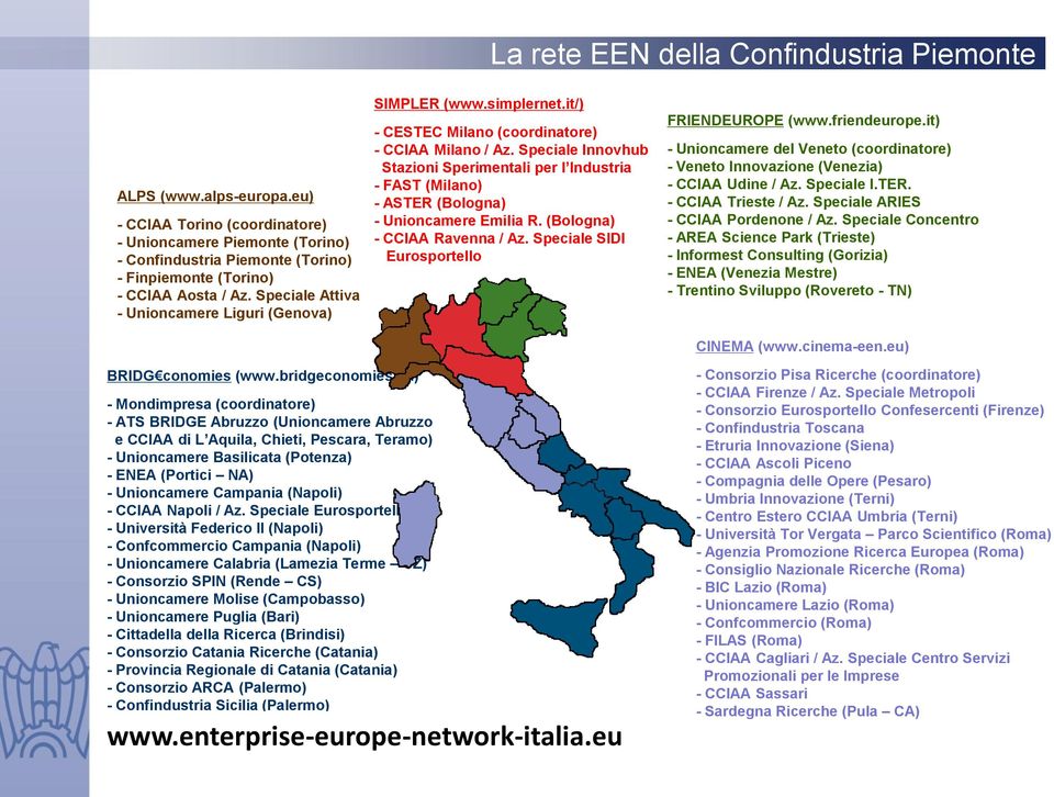 Speciale Innovhub Stazioni Sperimentali per l Industria - FAST (Milano) - ASTER (Bologna) - Unioncamere Emilia R. (Bologna) - CCIAA Ravenna / Az. Speciale SIDI Eurosportello FRIENDEUROPE (www.