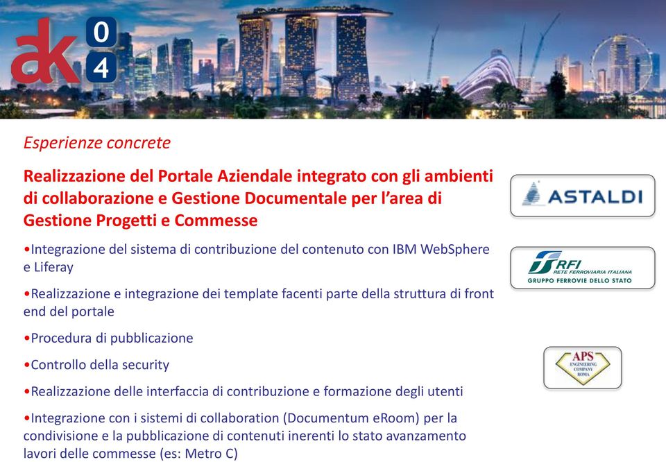 struttura di front end del portale Procedura di pubblicazione Controllo della security Realizzazione delle interfaccia di contribuzione e formazione degli utenti