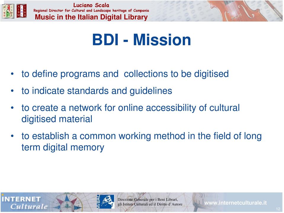 online accessibility of cultural digitised material to establish