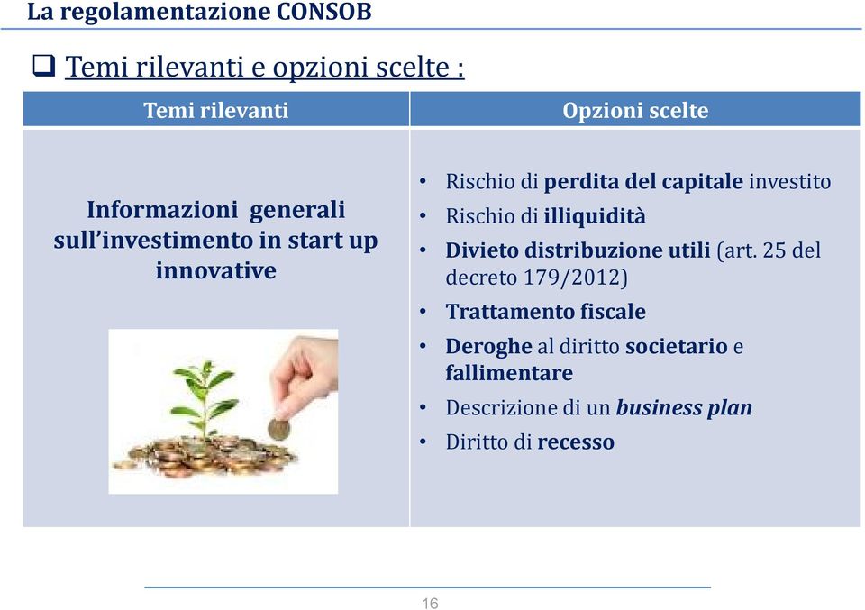 investito Rischio di illiquidità Divieto distribuzione utili (art.