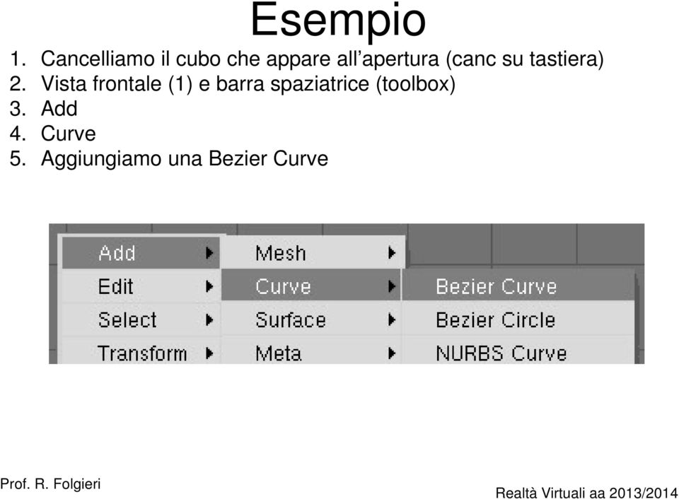 (canc su tastiera) 2.