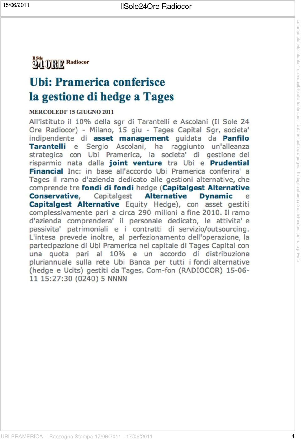 UBI PRAMERICA -