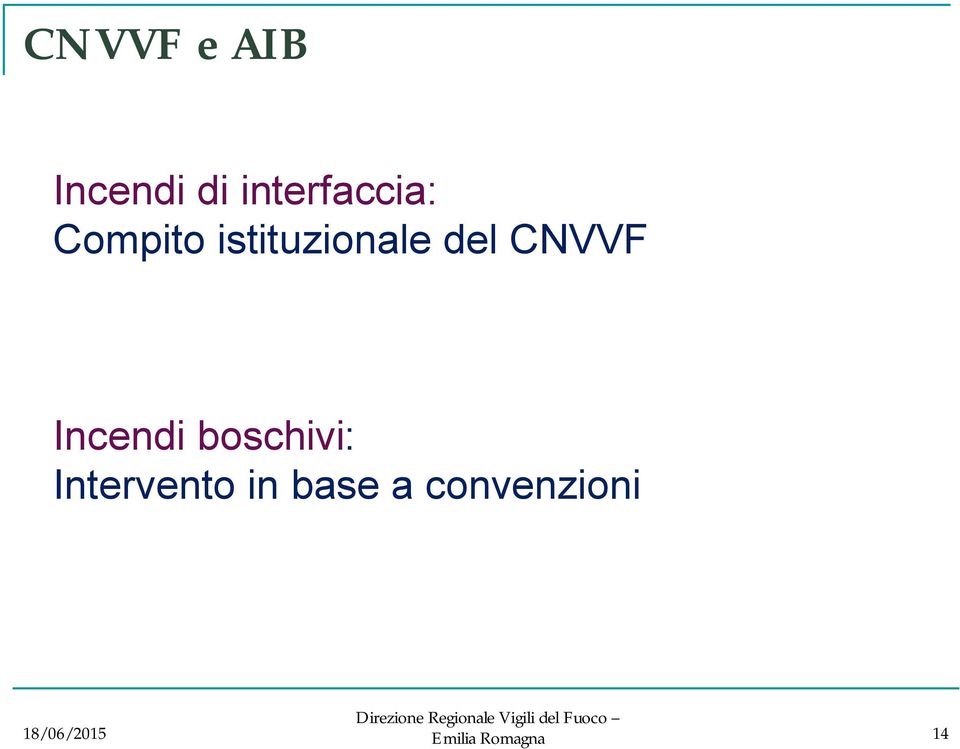 istituzionale del CNVVF Incendi