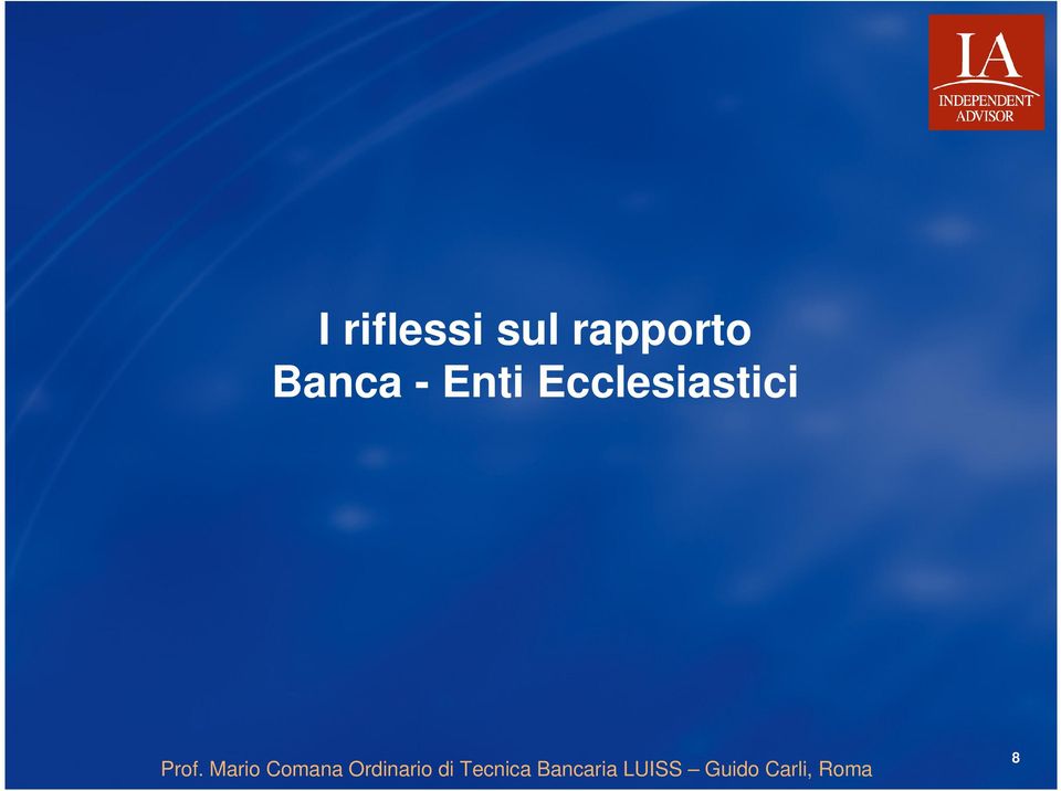 Banca - Enti