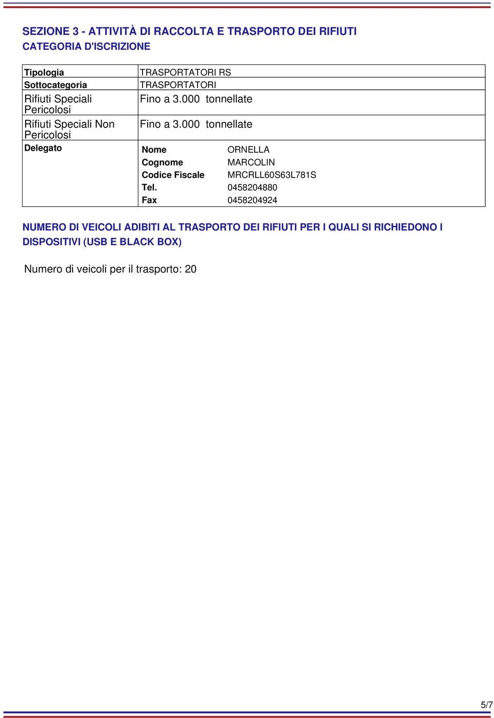 000 tonnellate Pericolosi Rifiuti Speciali Non Fino a 3.