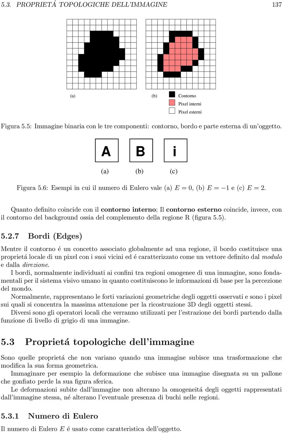 Quanto definito coincide con il contorno interno; Il contorno esterno coincide, invece, con il contorno del background ossia del complemento della regione R (figura 5.