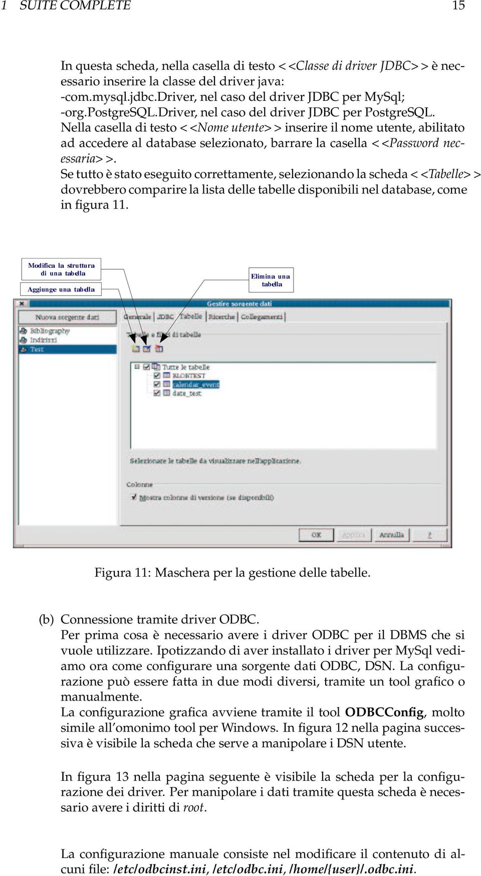 Nella casella di testo < <Nome utente> > inserire il nome utente, abilitato ad accedere al database selezionato, barrare la casella < <Password necessaria> >.