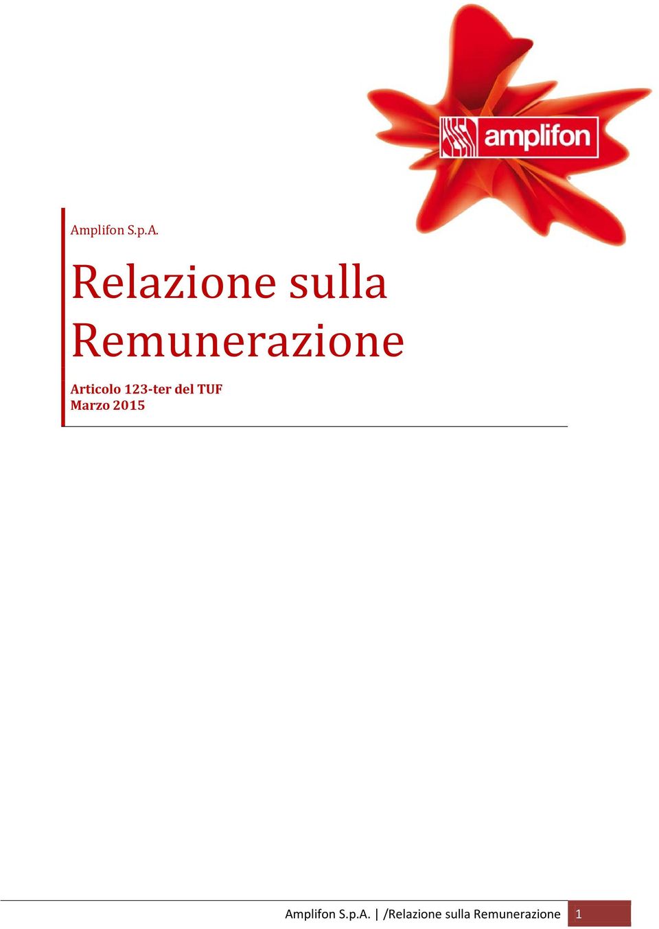 Relazione sulla Remunerazione Articolo