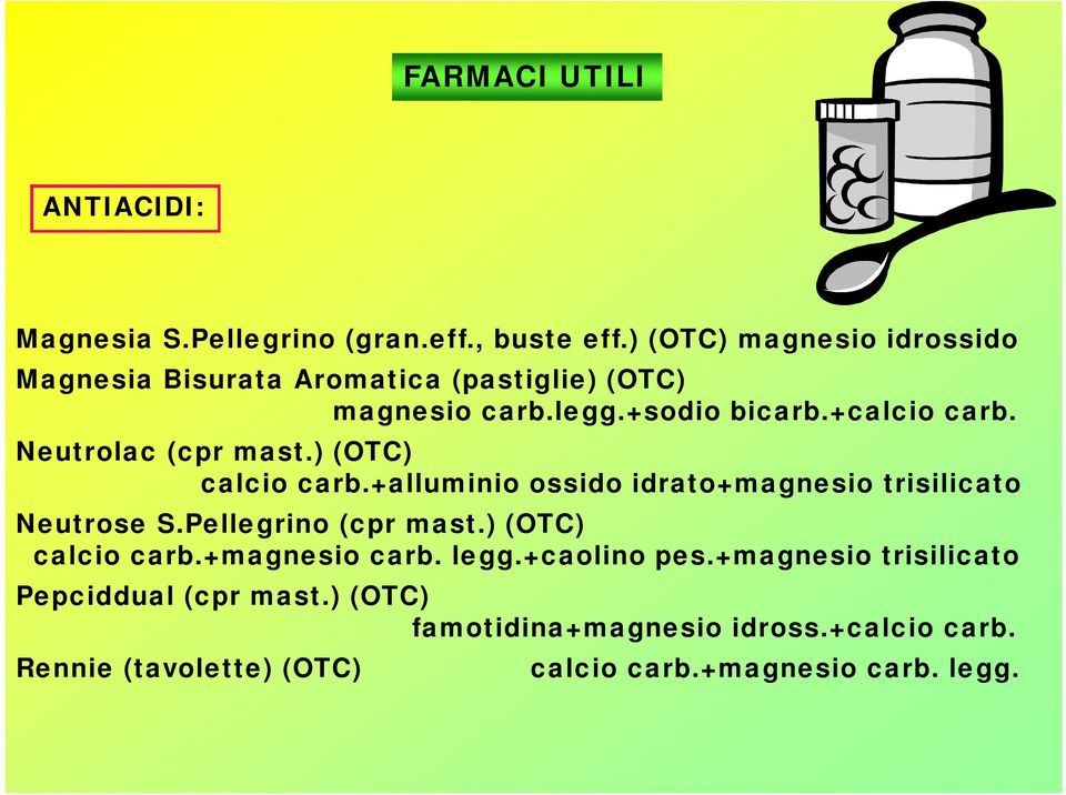 Neutrolac (cpr mast.) (OTC) calcio carb.+alluminio ossido idrato+magnesio trisilicato Neutrose S.Pellegrino (cpr mast.