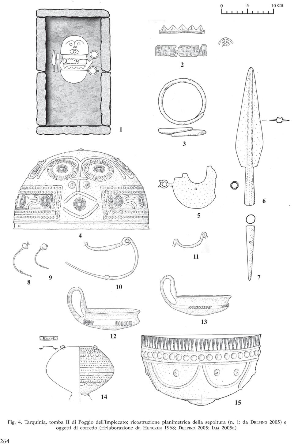 ricostruzione planimetrica della sepoltura (n.