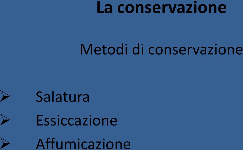 conservazione