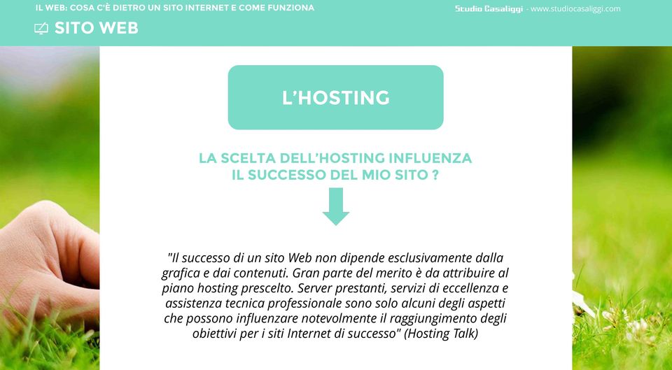 Gran parte del merito è da attribuire al piano hosting prescelto.