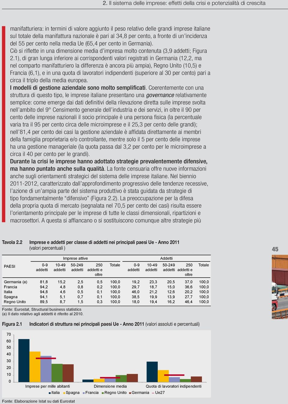 Ciò si riflette in una dimensione media d impresa molto contenuta (3,9 addetti; Figura 2.