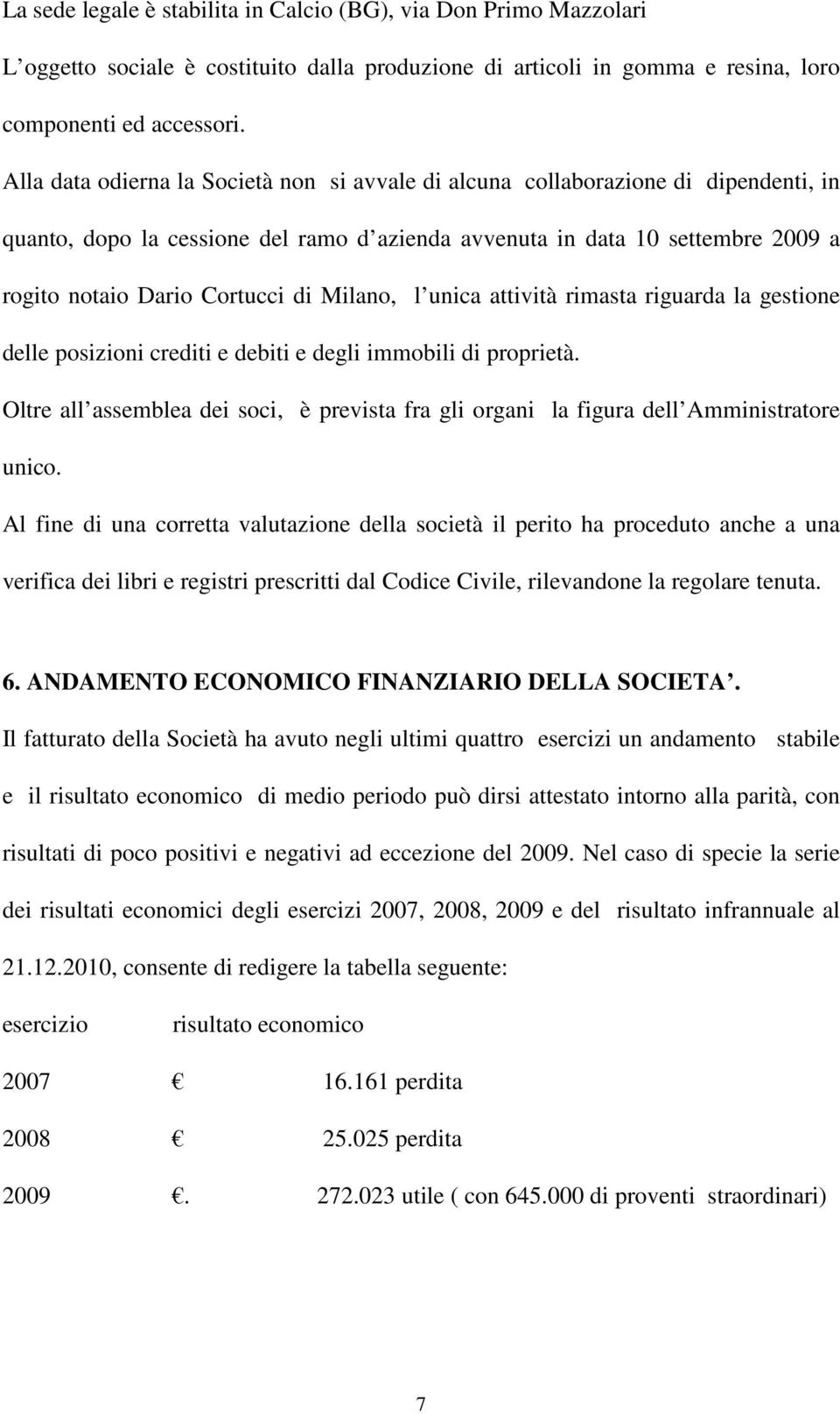 Milano, l unica attività rimasta riguarda la gestione delle posizioni crediti e debiti e degli immobili di proprietà.