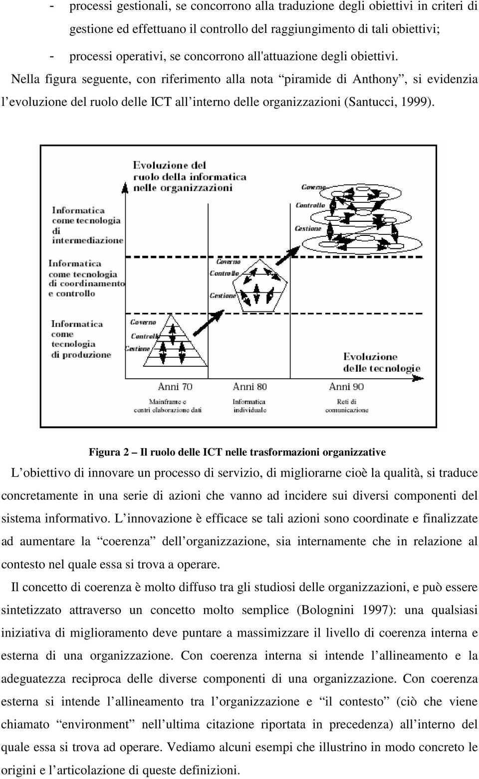 Figra 2 Il rolo delle ICT nelle trasformazioni organizzative L obiettivo di innovare n processo di servizio, di migliorarne cioè la qalità, si tradce concretamente in na serie di azioni che vanno ad