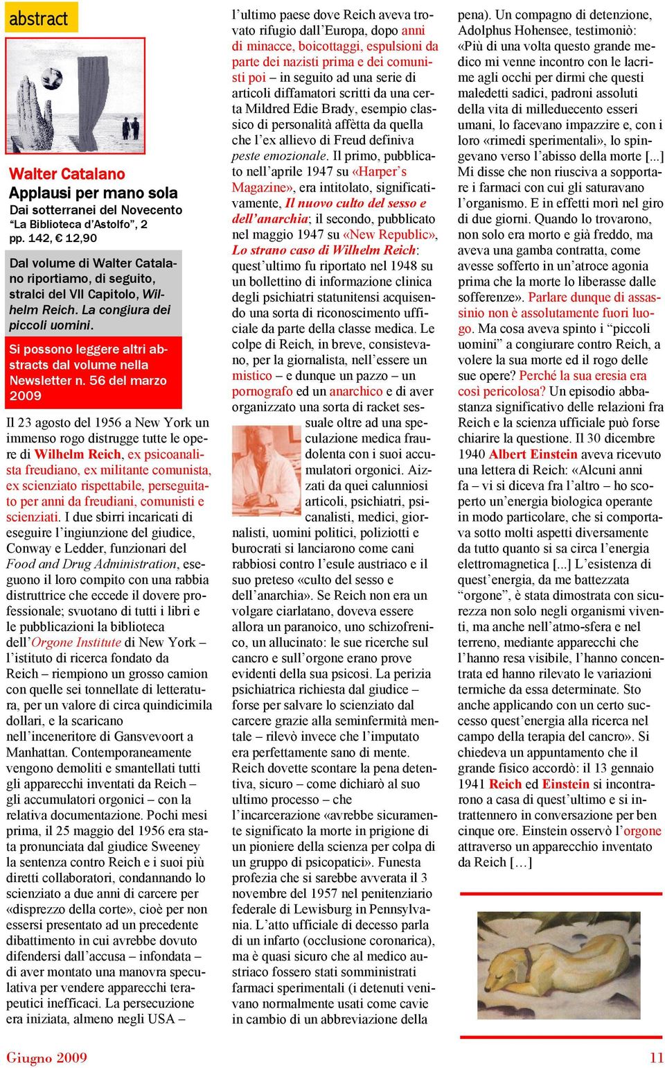 Si possono leggere altri abstracts dal volume nella Newsletter n.